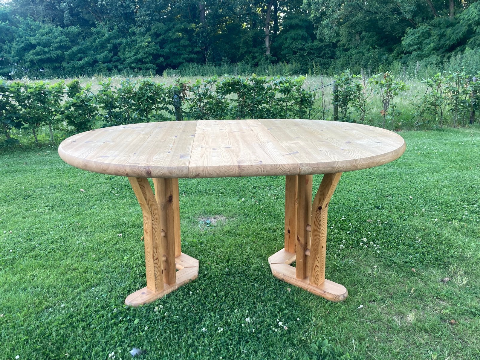 Vintage Scandinavisch design verlengbare eettafel, Huis en Inrichting, Tafels | Statafels, Gebruikt, Ophalen