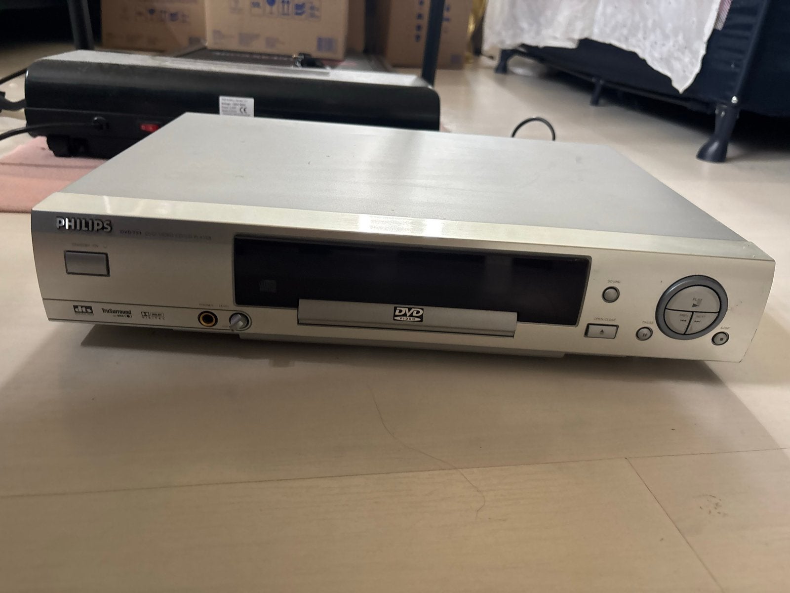 Philips DVD751 DVD/Video CD/CD Speler - Goede staat, Ophalen, Gebruikt, Dvd-speler, Philips