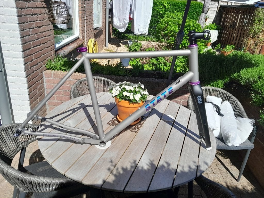 State Bicycle Co. Titanium Allroad/Gravel frameset Large, Frame, Titanium, Nieuw, Racefiets