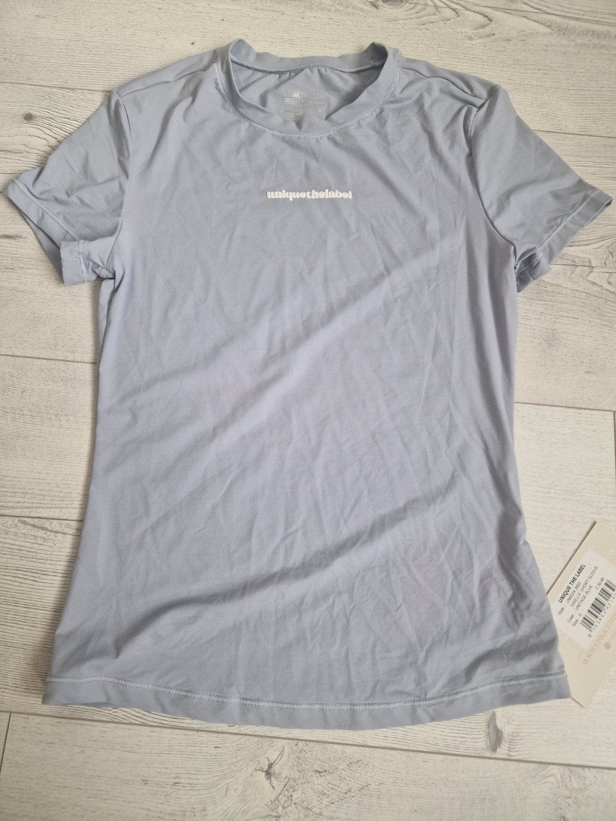 Unique The Label Giselle Short Sleeve T-shirt Maat S, Unique The Label, Blauw, Nieuw, Ophalen of Verzenden