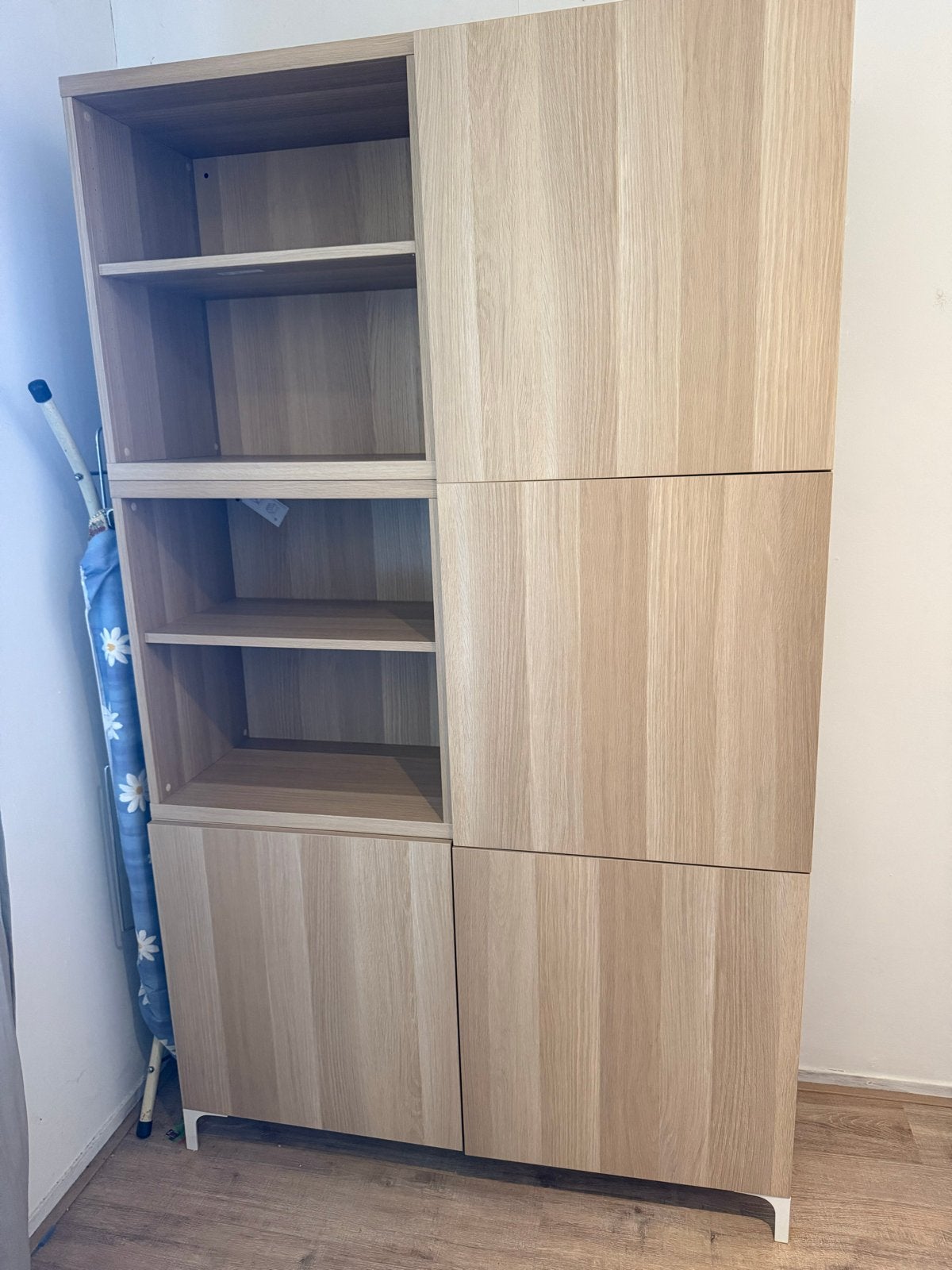 IKEA Besta Opbergkast - licht hout, Ophalen, 100 tot 150 cm, 200 cm of meer, Zo goed als nieuw