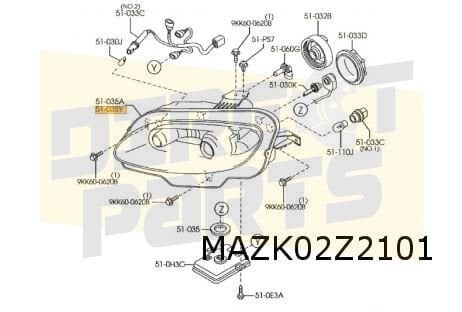 Mazda MX-5 (3/05-10/08) koplamp L (Xe) Origineel! NF7651041A, -, Verzenden, -, Nieuw