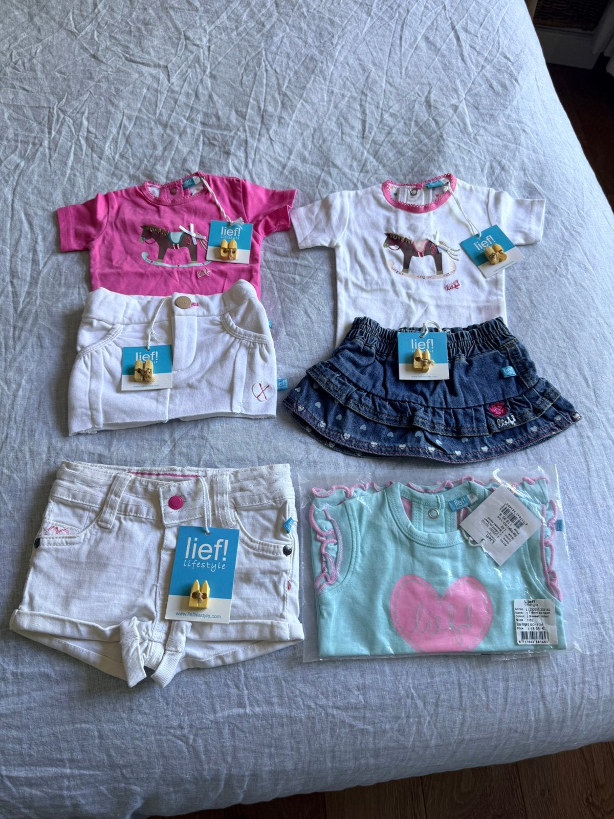 Lief! Kleding pakket 6 dl nieuw, Kinderen en Baby's, Babykleding | Baby-kledingpakketten, Ophalen, Nieuw, Maat 56