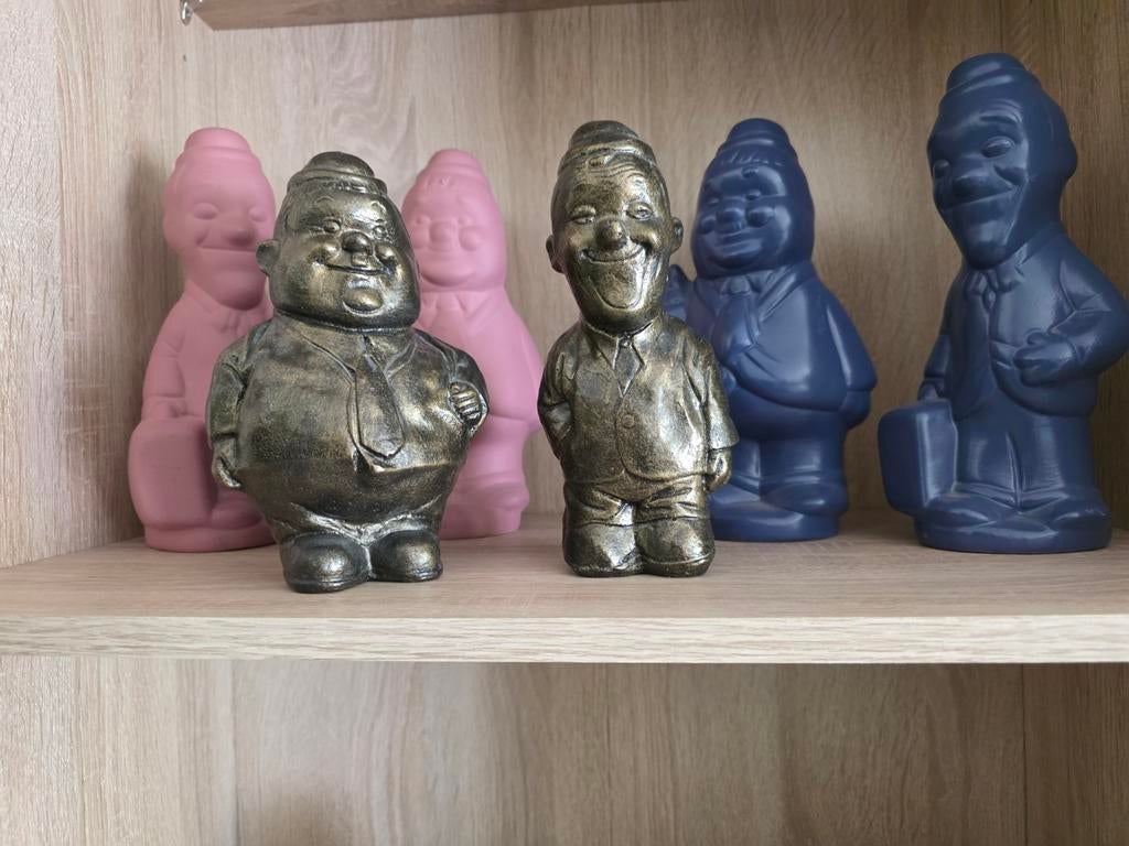 Laurel en Hardy beeldjes, Verzamelen, Beelden en Beeldjes, Ophalen of Verzenden, Zo goed als nieuw, Mens