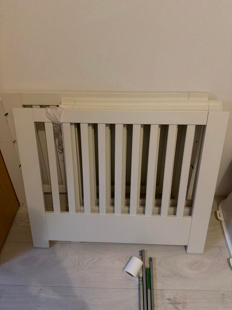 Baby box 105x80 met lade - Wit, Kinderen en Baby's, Boxen, Ophalen, Gebruikt, Rechthoekig, Lade
