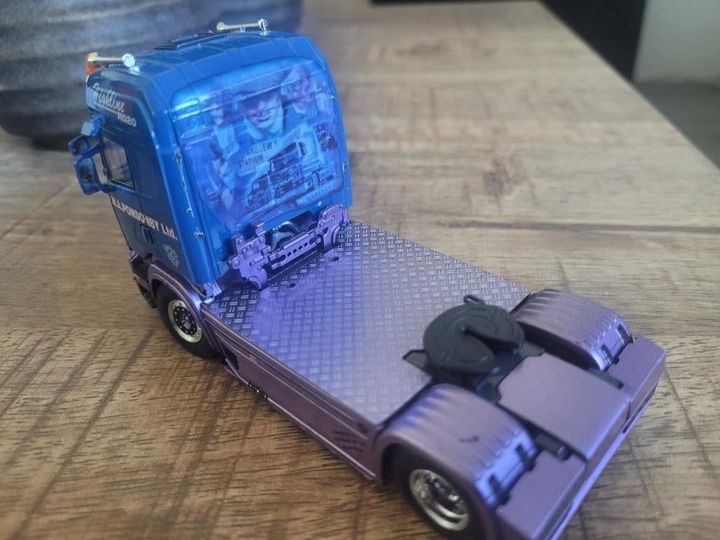 Scania  m.a.ponsonbie, Hobby en Vrije tijd, Modelauto's | 1:50, T, T, Zo goed als nieuw, Tekno