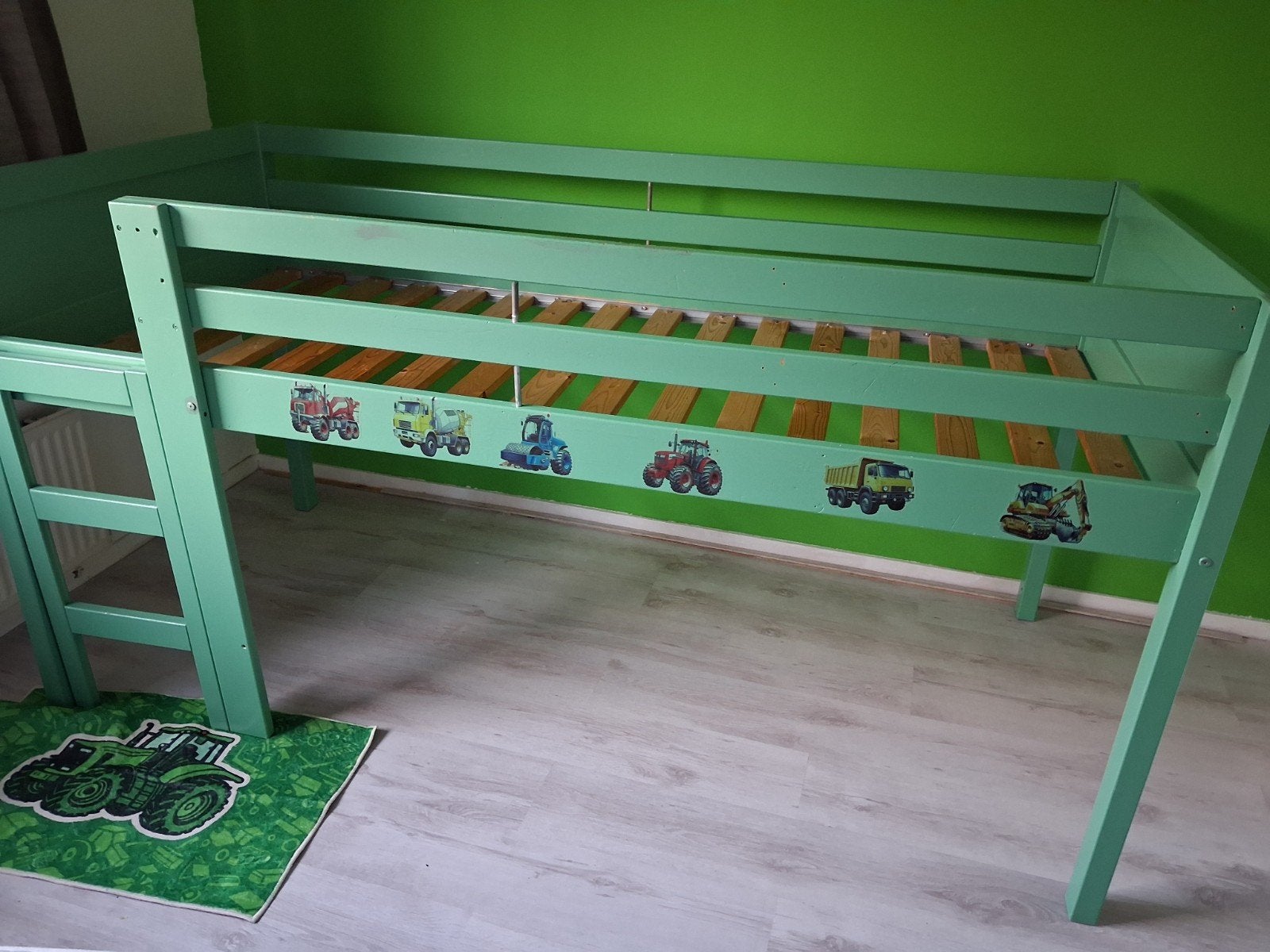 Groene halfhoogslaper in goede staat, Ophalen, Gebruikt, Halfhoogslaper