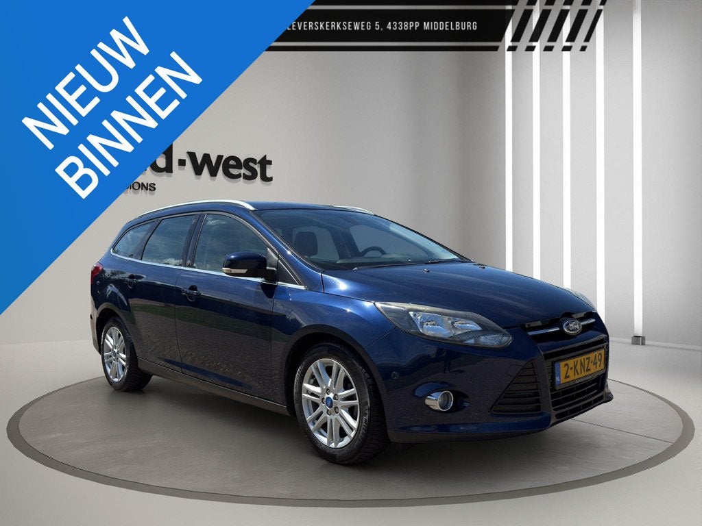 Ford Focus Wagon 1.6 TDCI ECOnetic Lease Titanium, Auto's, Euro 5, Stof, Gebruikt, 4 cilinders