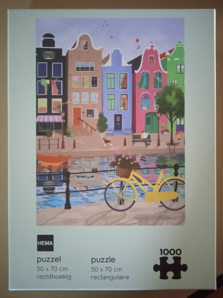 puzzel Amsterdam 1000 stukjes, Hobby en Vrije tijd, Denksport en Puzzels, Ophalen of Verzenden, 500 t/m 1500 stukjes, Gebruikt
