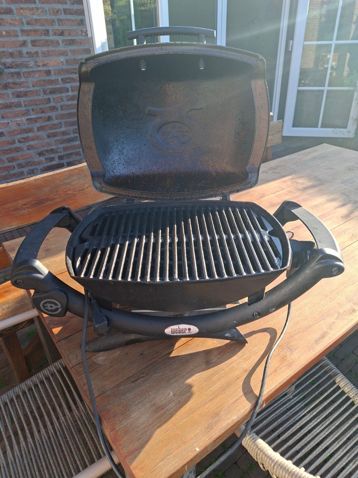 Weber Q1400 elektrische barbecue - Compact en krachtig, Tuin en Terras, Elektrische barbecues, Verzenden, Gebruikt, Weber