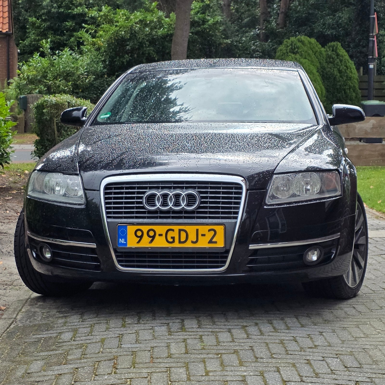 Audi A6 3.2 V6 188KW AUT 2008 Zwart, Auto's, Zwart, Bruin, Particulier, 256 pk