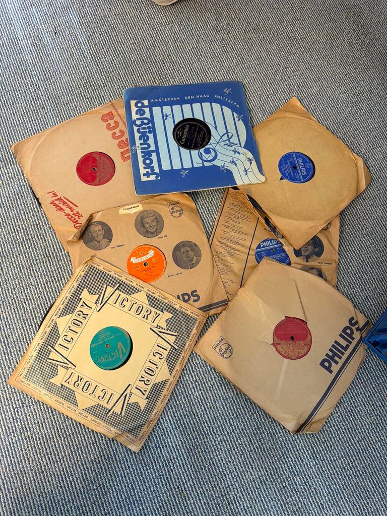 Vintage bakeliet platen  - Diverse artiesten en labels, Ophalen