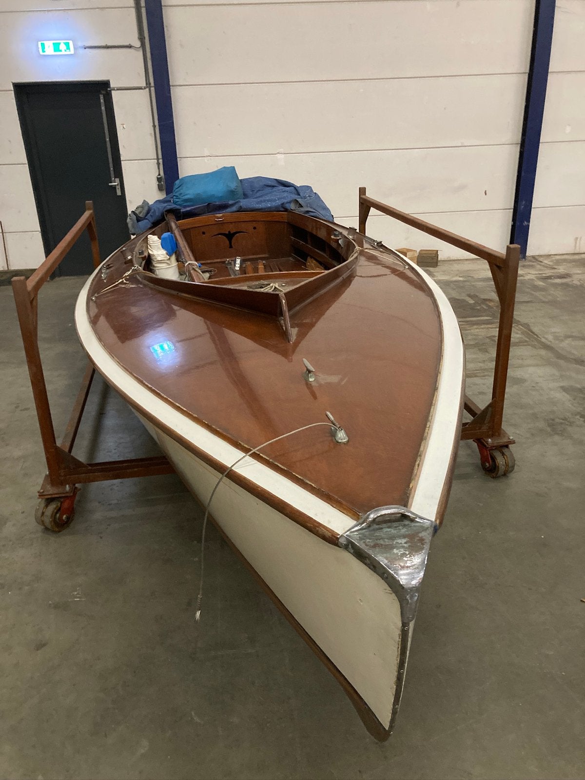 Houten Valk Zeilboot - Project met Potentie, Watersport en Boten, Open zeilboten, Ophalen, Gebruikt, 2 m, Fok