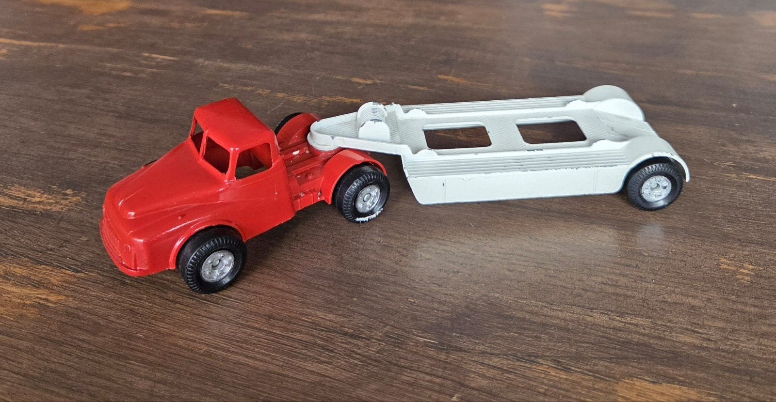 Vintage Lone Star met aanhanger modelauto, Ophalen of Verzenden, Gebruikt, Bus of Vrachtwagen, Overige merken