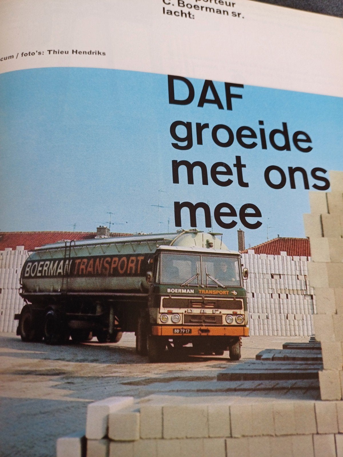 DAF blad 1970., Gelezen, Ophalen of Verzenden, Overige merken, DAF