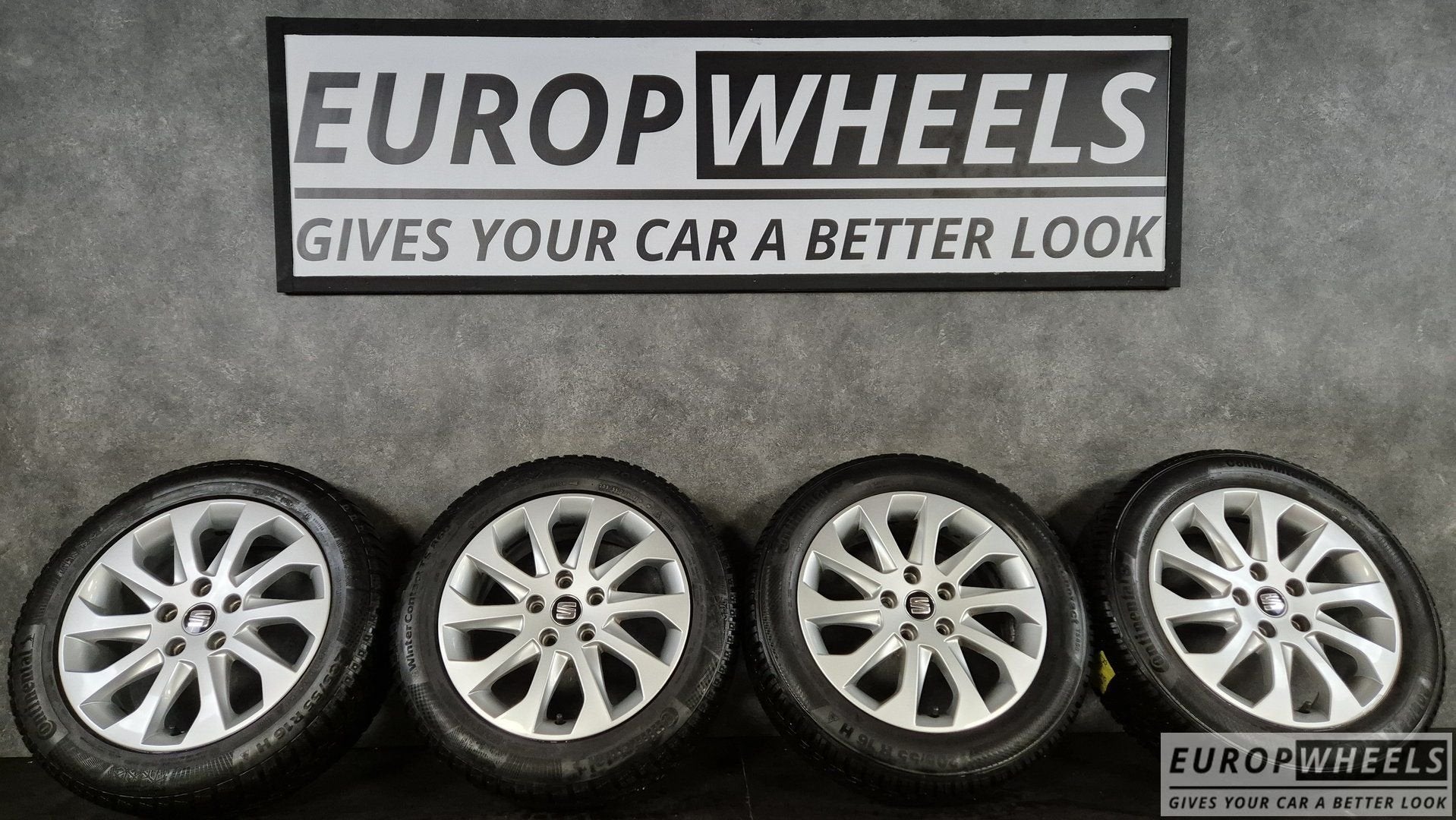 16 inch Seat Leon Audi A3  Golf 7 8 Winterbanden 205 55, Gebruikt, -, Banden en Velgen, -