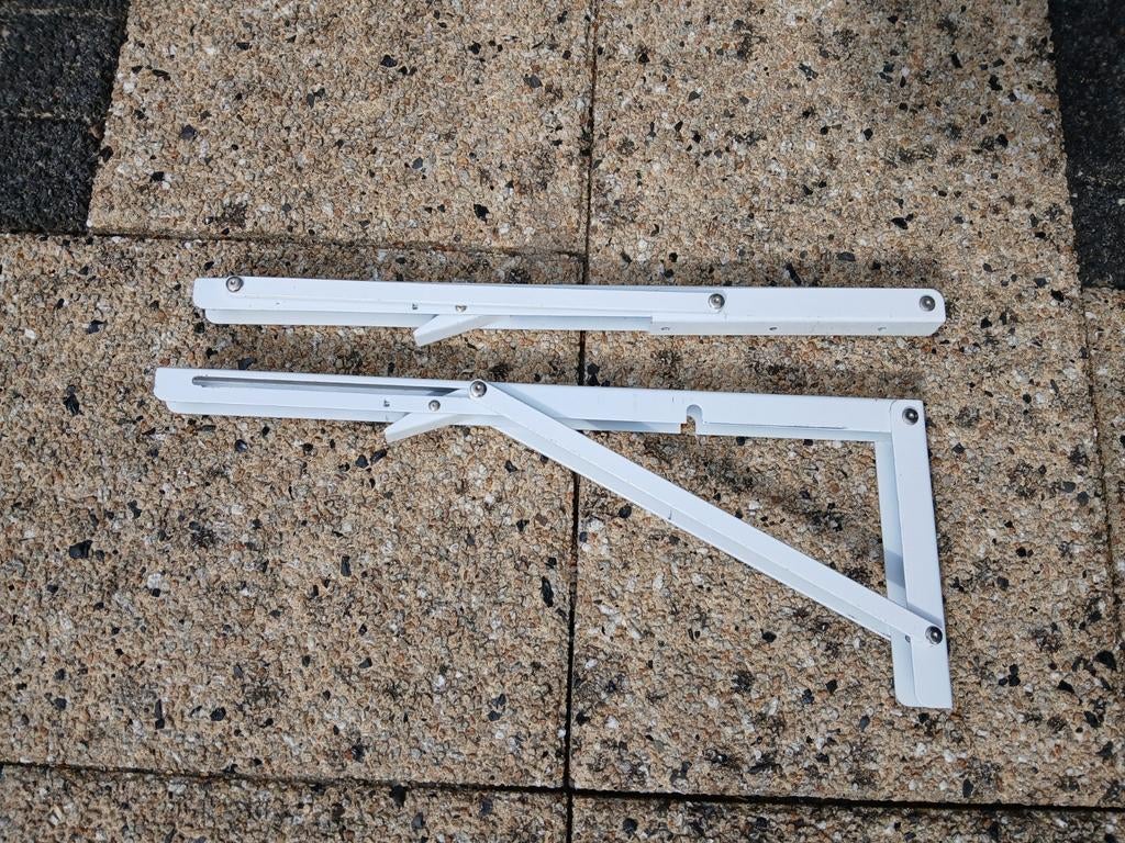 Wegklapbare plankendragers 40cm voor schuur, camper, caravan, Ophalen, Gebruikt, 250 mm of meer, Overige typen