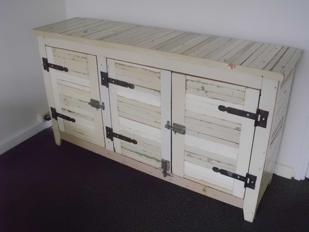 1 grote houten kast, dressoir, sloophout Piet Hein Eek stijl, Minder dan 50 cm, 25 tot 50 cm, Sloophout, Ophalen