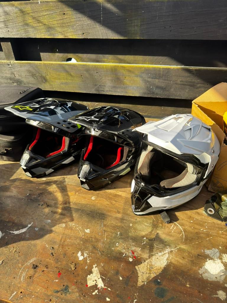 Alpinestars helmen maat s en oneal maat m, Ophalen, Tweedehands, Offroadhelm, Overige merken