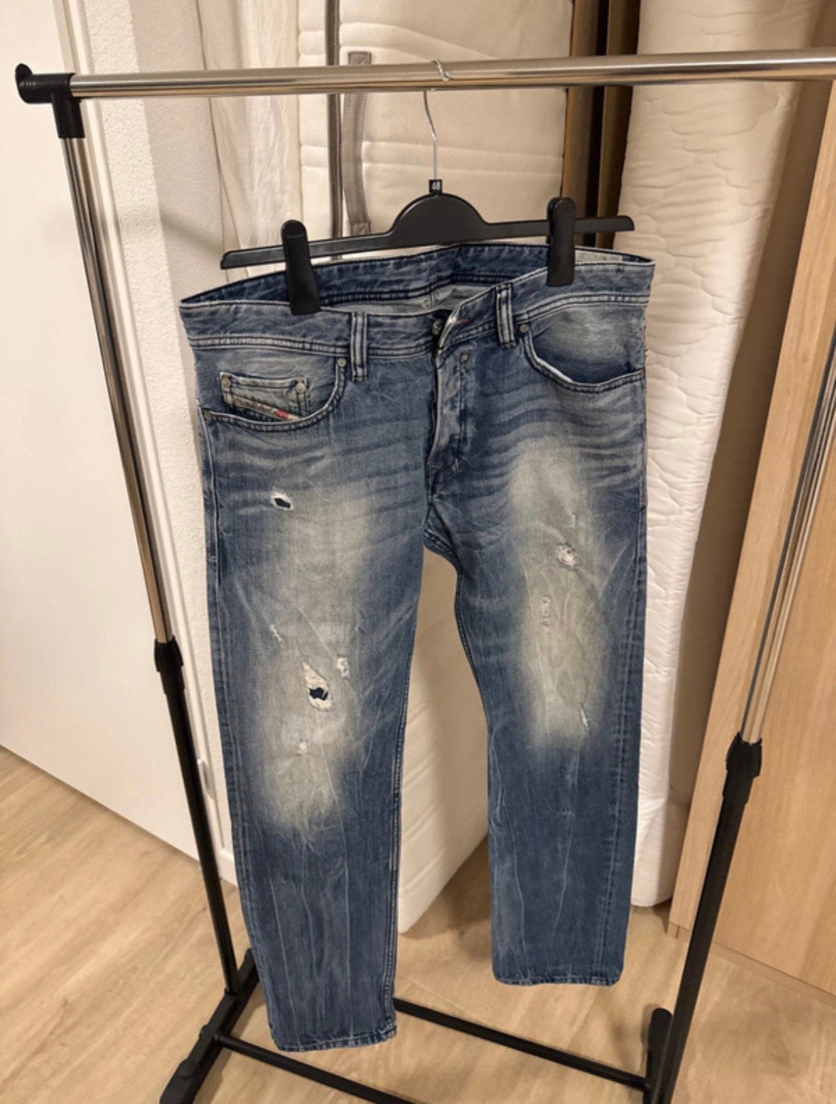 Diesel Industry Spijkerbroek, Kleding | Heren, Spijkerbroeken en Jeans, Verzenden, Gedragen, Blauw, W32 (confectie 46) of kleiner