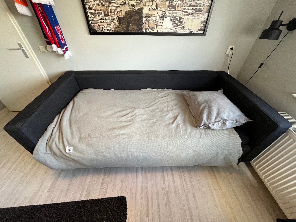 Tienerkamer met bedbank, bureau en bureaustoel te koop, Ophalen, Zo goed als nieuw, Eenpersoons, Modern