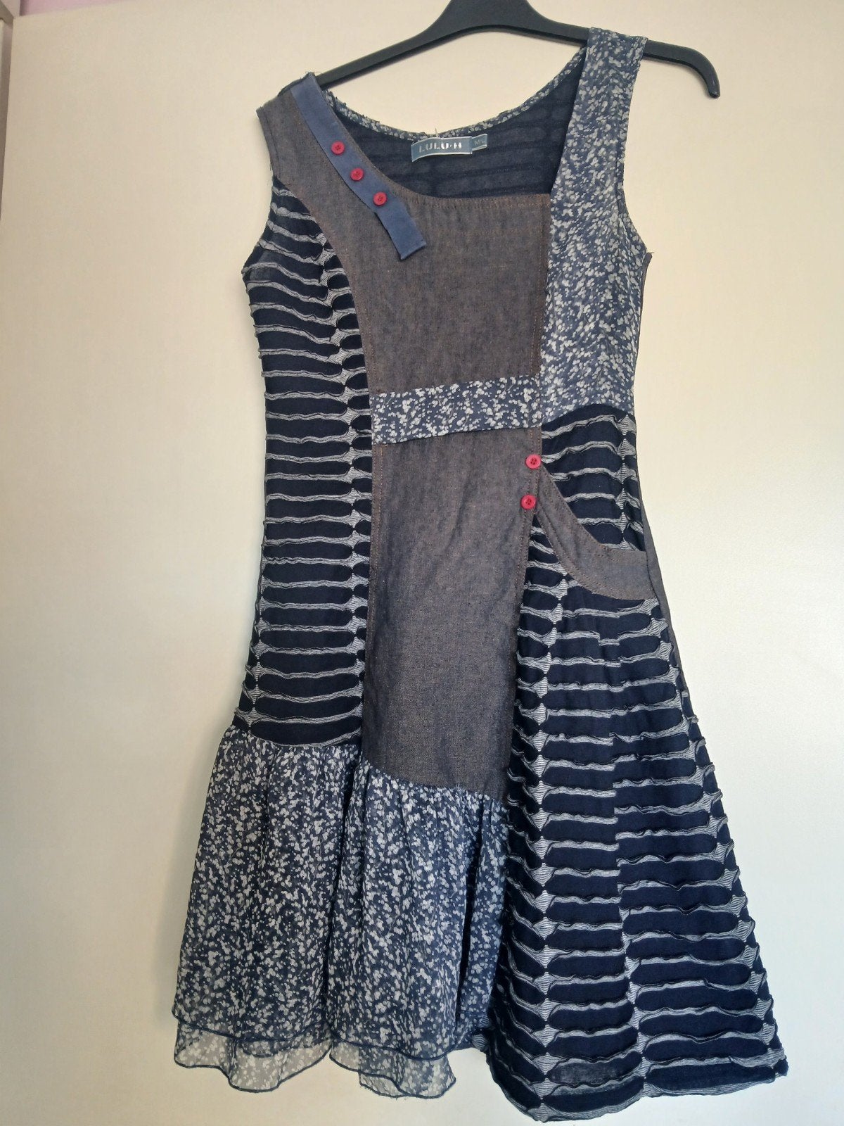 Nieuw Lulu H Patchwork Jurk - Uniek M/L, Maat 38/40 (M), Nieuw, Ophalen of Verzenden, Lulu-h