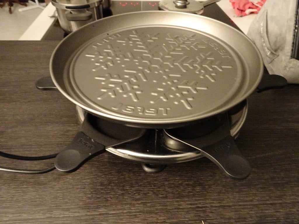TEFAL gourmet Cristal Raclette , 6pers, Ophalen of Verzenden, Zo goed als nieuw, 4 t/m 7 personen