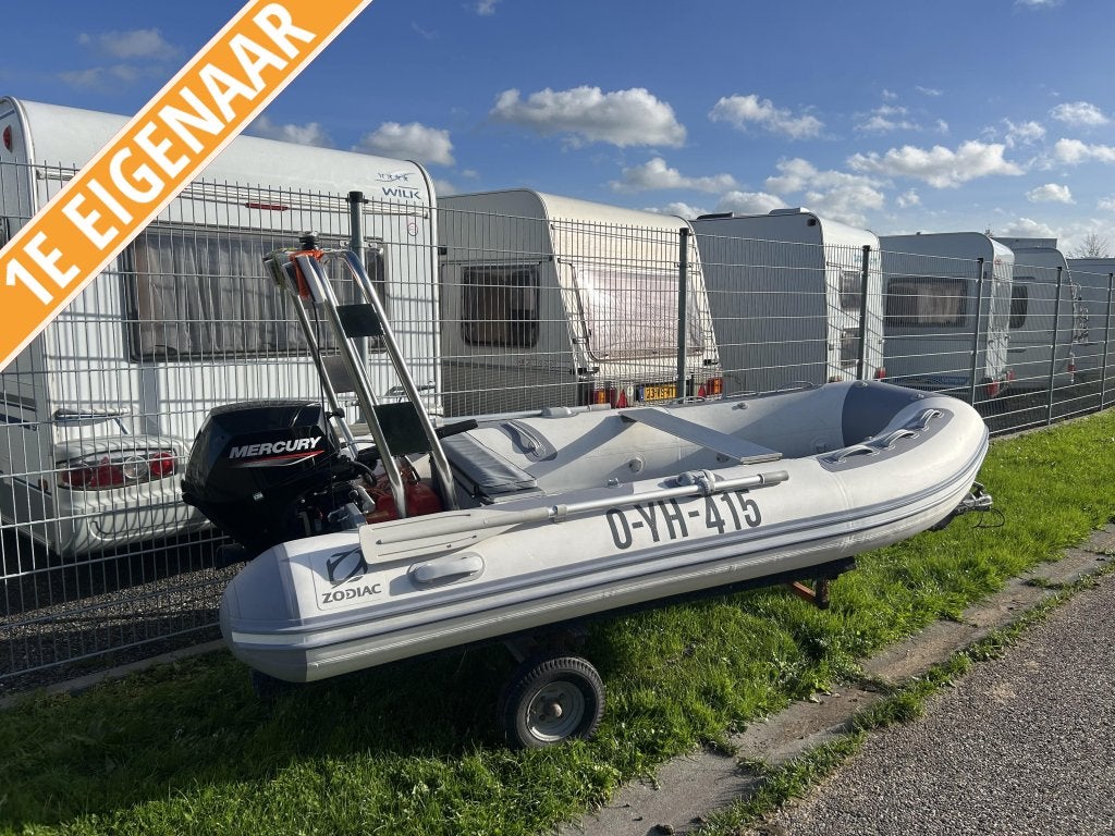 Zodiac Cadet 350 Alu | 15 pk Mercury | trailer | Rollbar, Watersport en Boten, Gebruikt, 4 m, Zodiac, 2 m