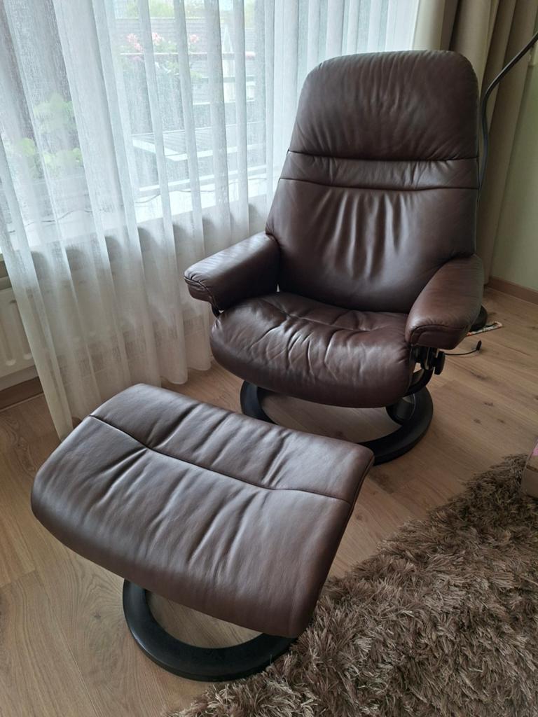 Relaxstoel en hocker, Ophalen, 50 tot 75 cm
