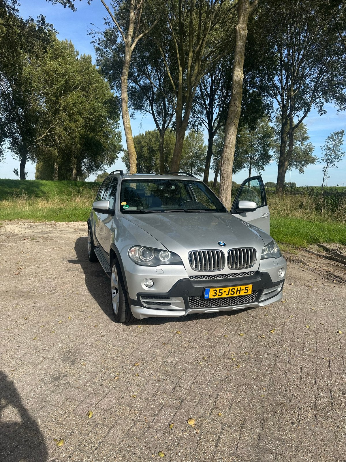 BMW X5 Xdrive35d 286pk Aut. 2009 Grijs, Auto's, X5, 2993 cc, 255 €/maand, Diesel