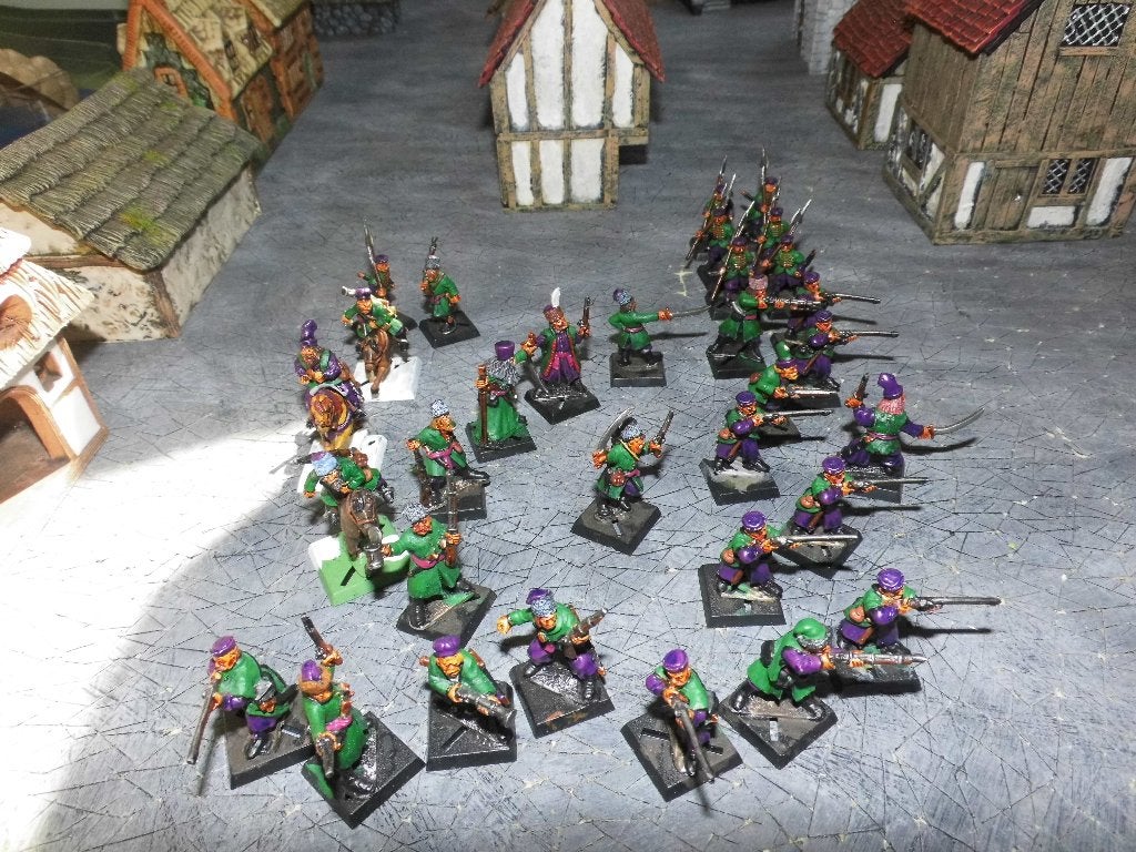 28MM /2SETS Figuren/Tin/Geverfd/Kozakken/Congueststadores, Ophalen of Verzenden, Zo goed als nieuw, Figuurtje(s), Geverfd