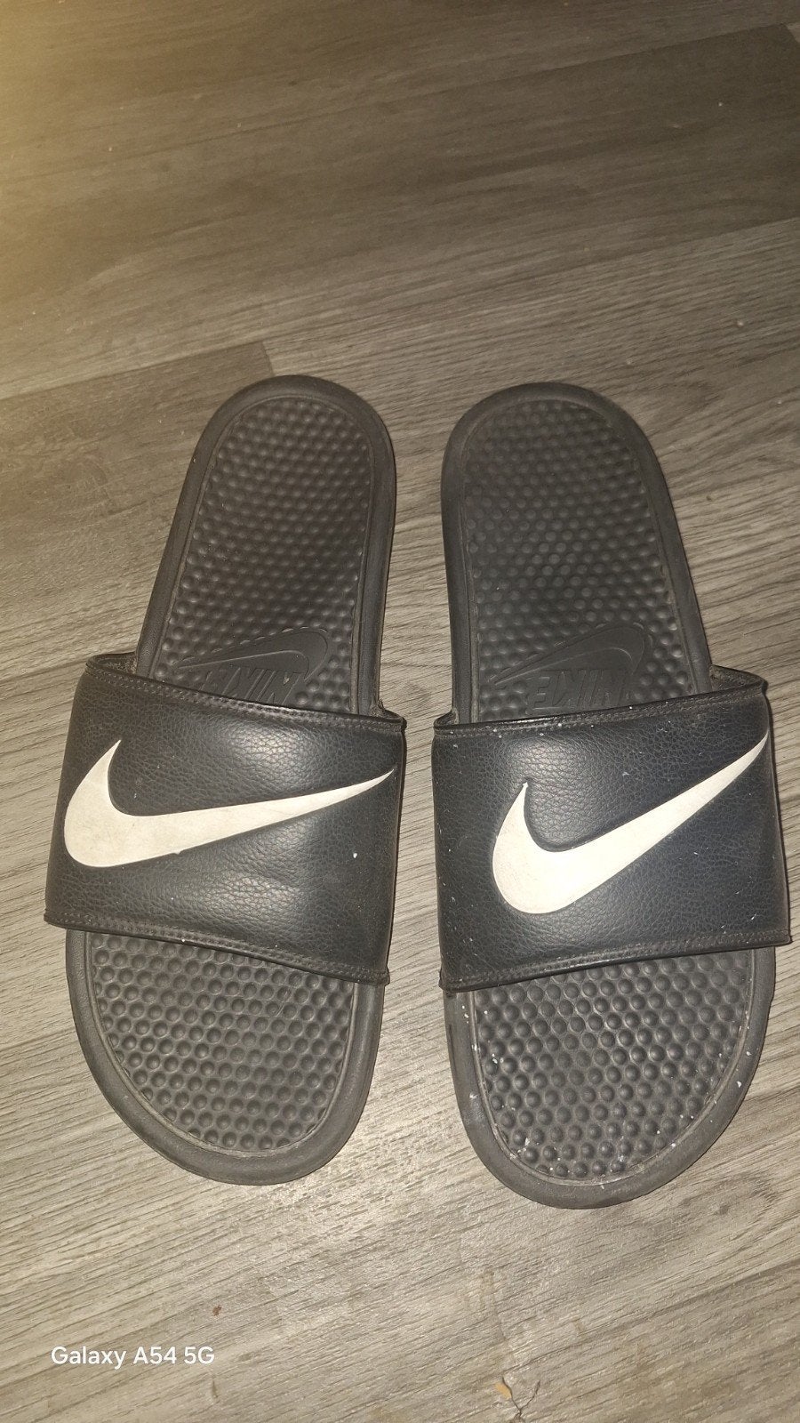 Nike zwarte Badslippers maat 47,5, Ophalen of Verzenden, Overige maten, Zwart