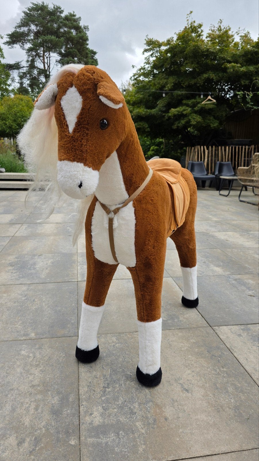 Paard met zadel, Ophalen, Gebruikt, Jongen of Meisje