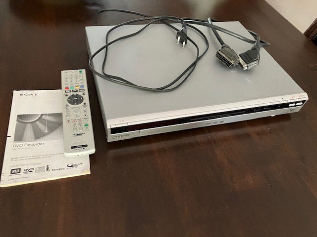 Sony dvd recorder met afstandsbediening en scart kabel, Ophalen, Gebruikt, Met harddisk, Dvd-recorder