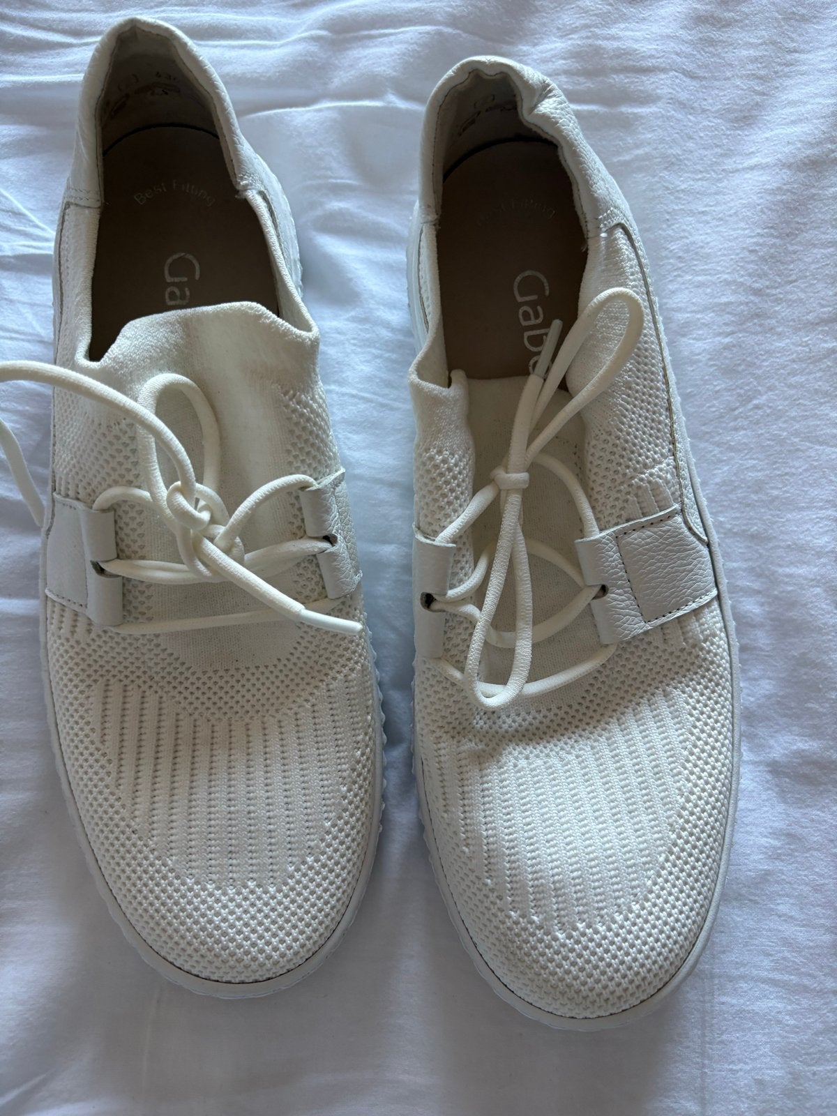 Gabor Witte Sneakers - Maat 38, Smal Model, Wit, Nieuw, Ophalen of Verzenden, Sneakers of Gympen