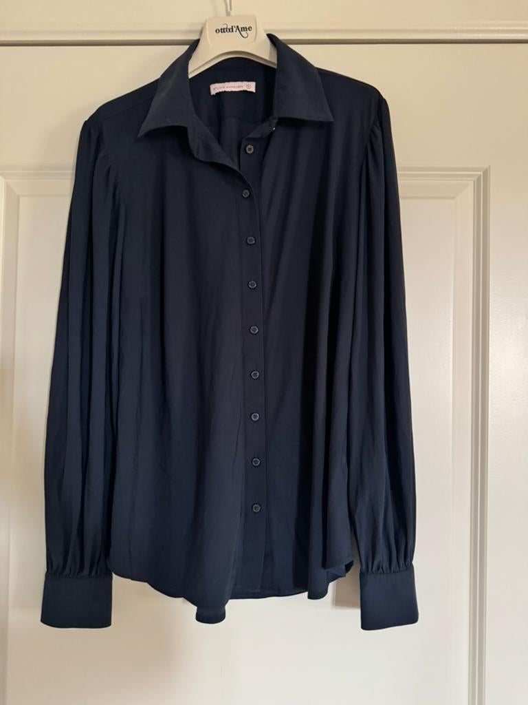 Studio Anneloes blouse donkerblauw maat S, Kleding | Dames, Blouses en Tunieken, Ophalen of Verzenden, Zo goed als nieuw, Maat 36 (S)