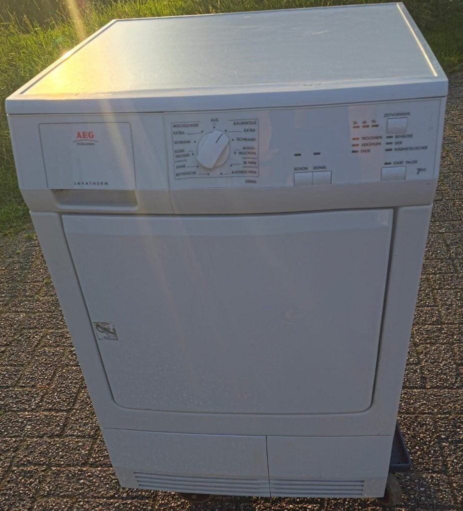 AEG Lavamat 55840 7 Kg Condensdroger, Ophalen, Wolprogramma, 6 tot 8 kg, Gebruikt
