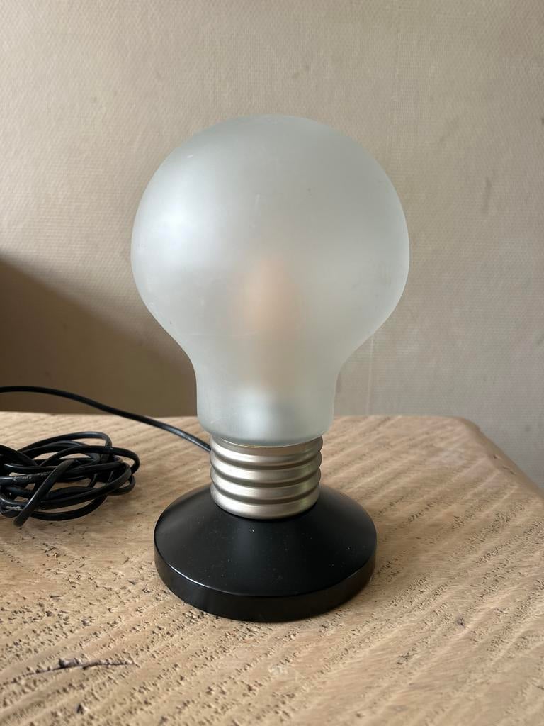 Vintage IKEA B9818 Bulb Lampje - Frosted Glas, Gebruikt, Ophalen of Verzenden, Glas, Minder dan 50 cm