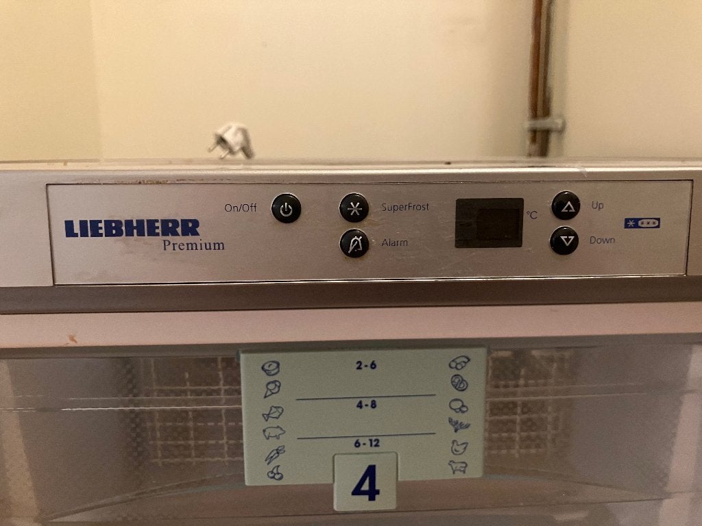 Vriezer liebherr, Witgoed en Apparatuur, Vriezers en Diepvrieskisten, Gebruikt, Minder dan 60 cm, Energieklasse A of zuiniger