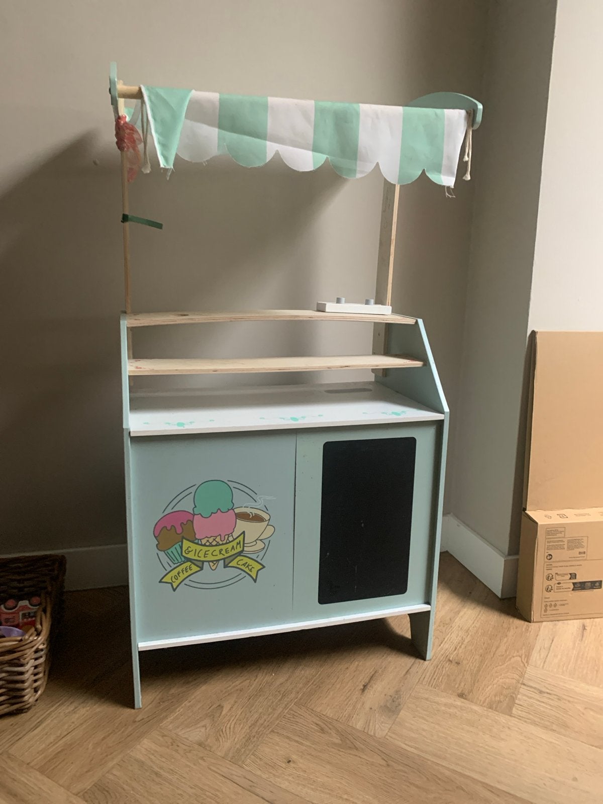 Houten ijscokraam / winkeltje voor kinderen, Ophalen, Gebruikt, Jongen of Meisje