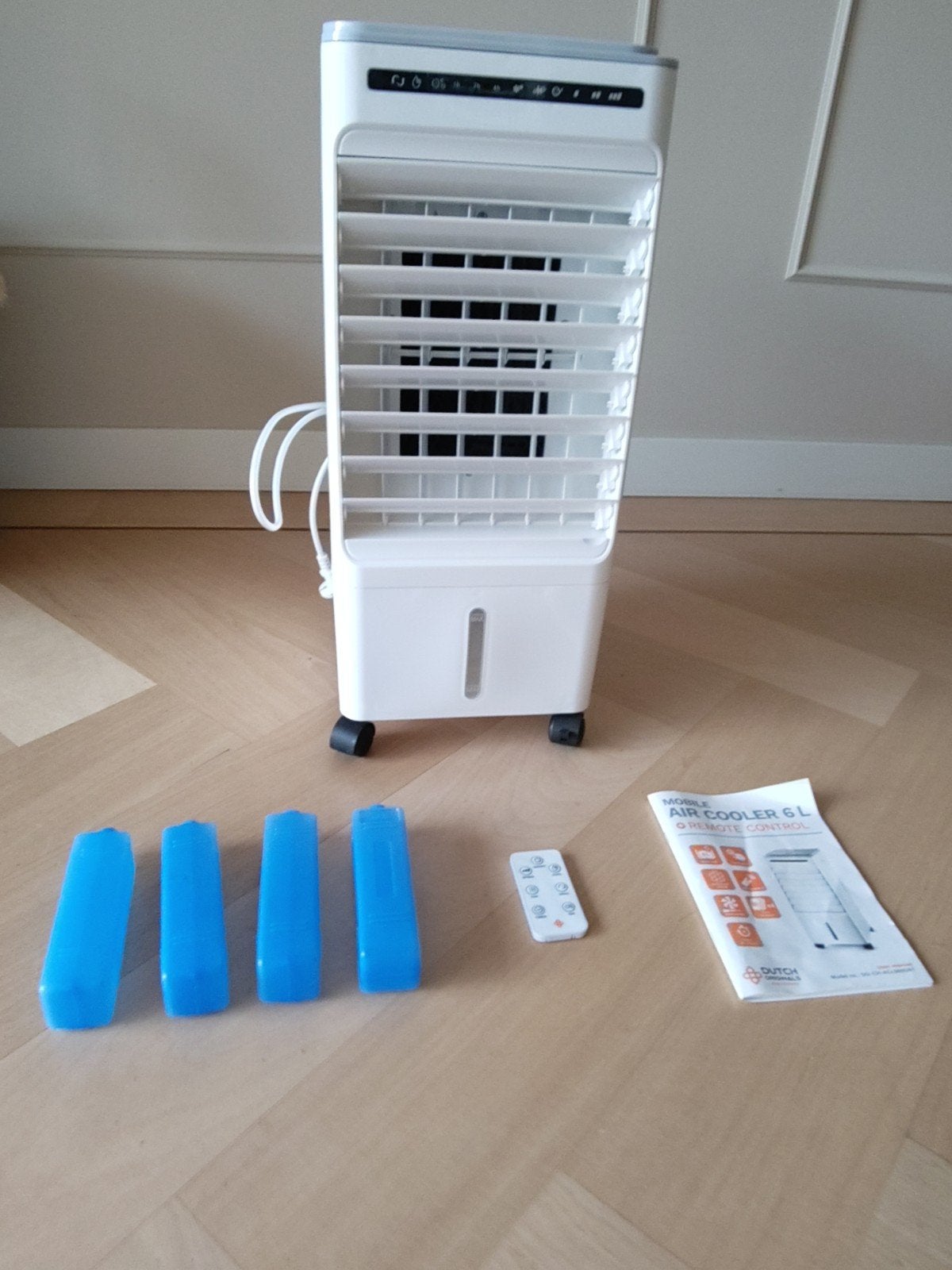 Mobiele Air Cooler 6L met Afstandsbediening, Witgoed en Apparatuur, Airco's, Zo goed als nieuw, Mobiele airco, Minder dan 60 m³