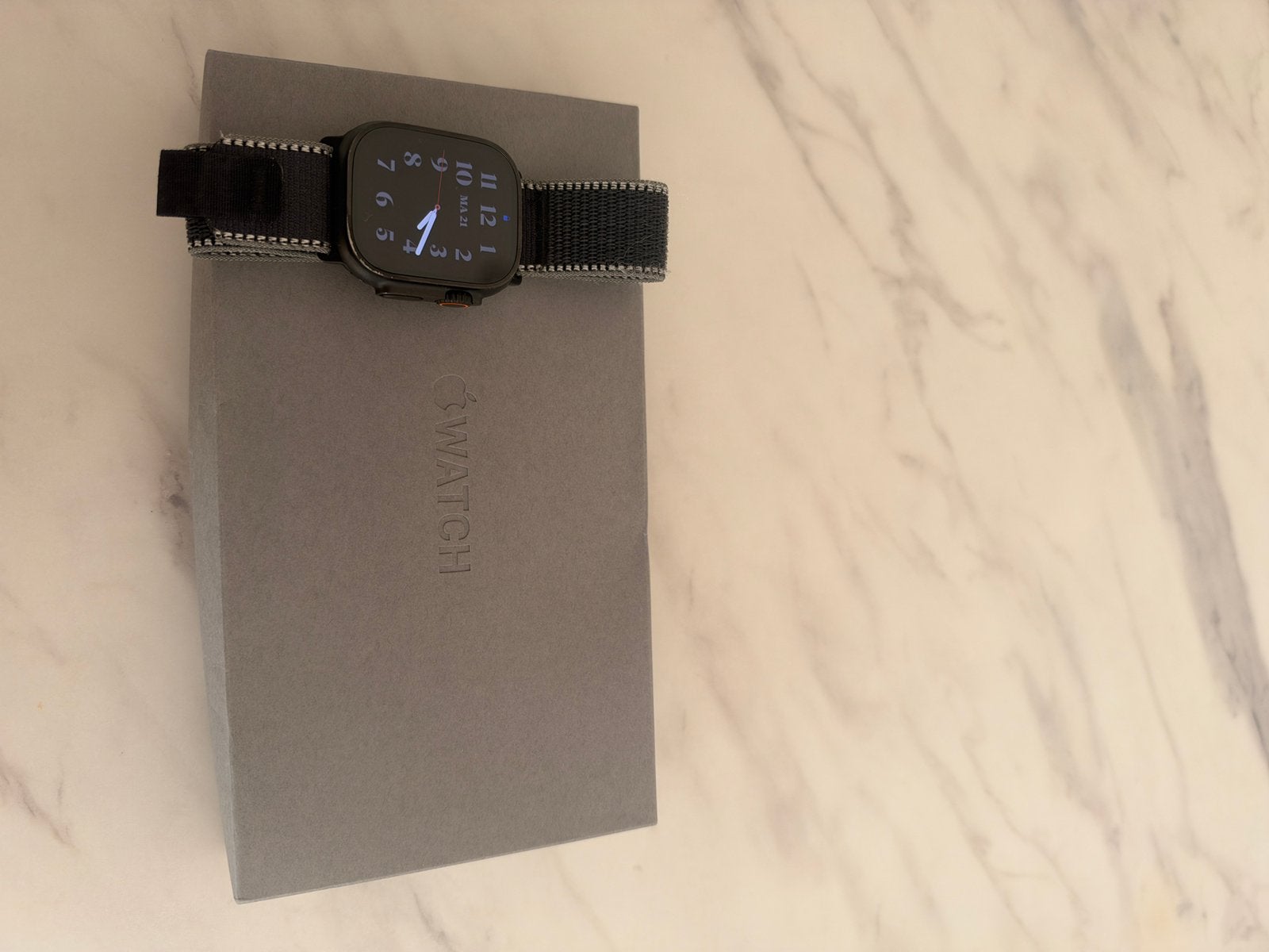 Apple Watch Ultra 3, 100% batterijconditie!, Zwart, IOS, Ophalen of Verzenden, Zo goed als nieuw