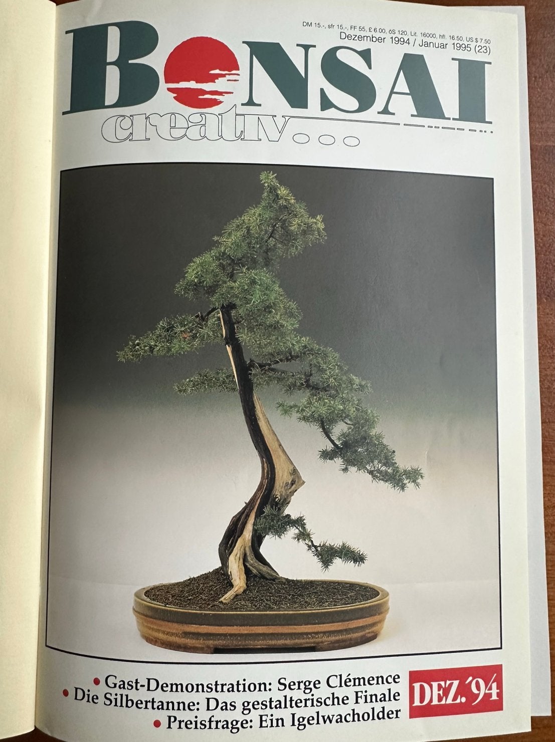 BONSAI Creativ... tijdschrift 1995 ingebonden, Ophalen of Verzenden, Gelezen, Sport en Vrije tijd