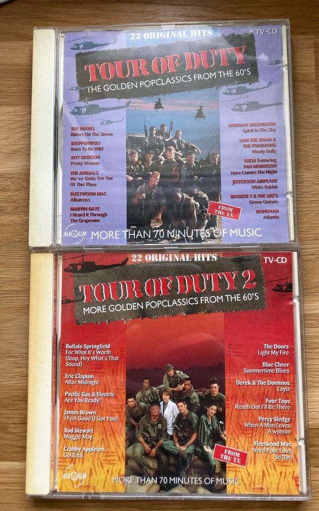 Tour of Duty 1 & 2 CD's - Golden Popclassics 60's, Ophalen of Verzenden, Gebruikt