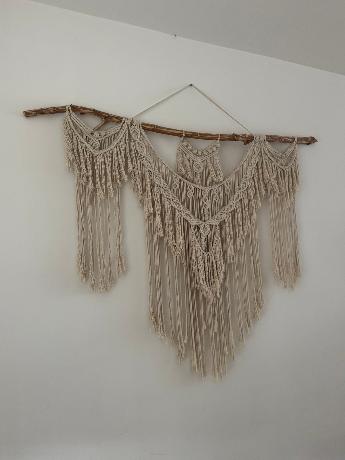 Macrame wamddecoratie, Huis en Inrichting, Ophalen, Zo goed als nieuw