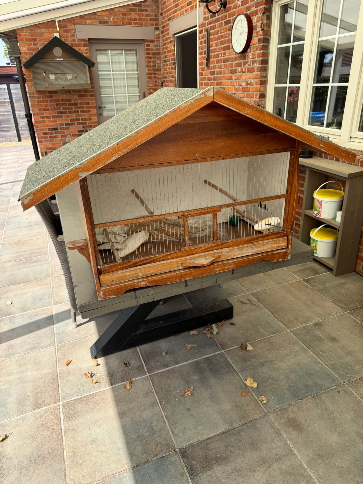 2 vogel kooitjes., Ophalen, Zo goed als nieuw, Hout, Vogelkooi