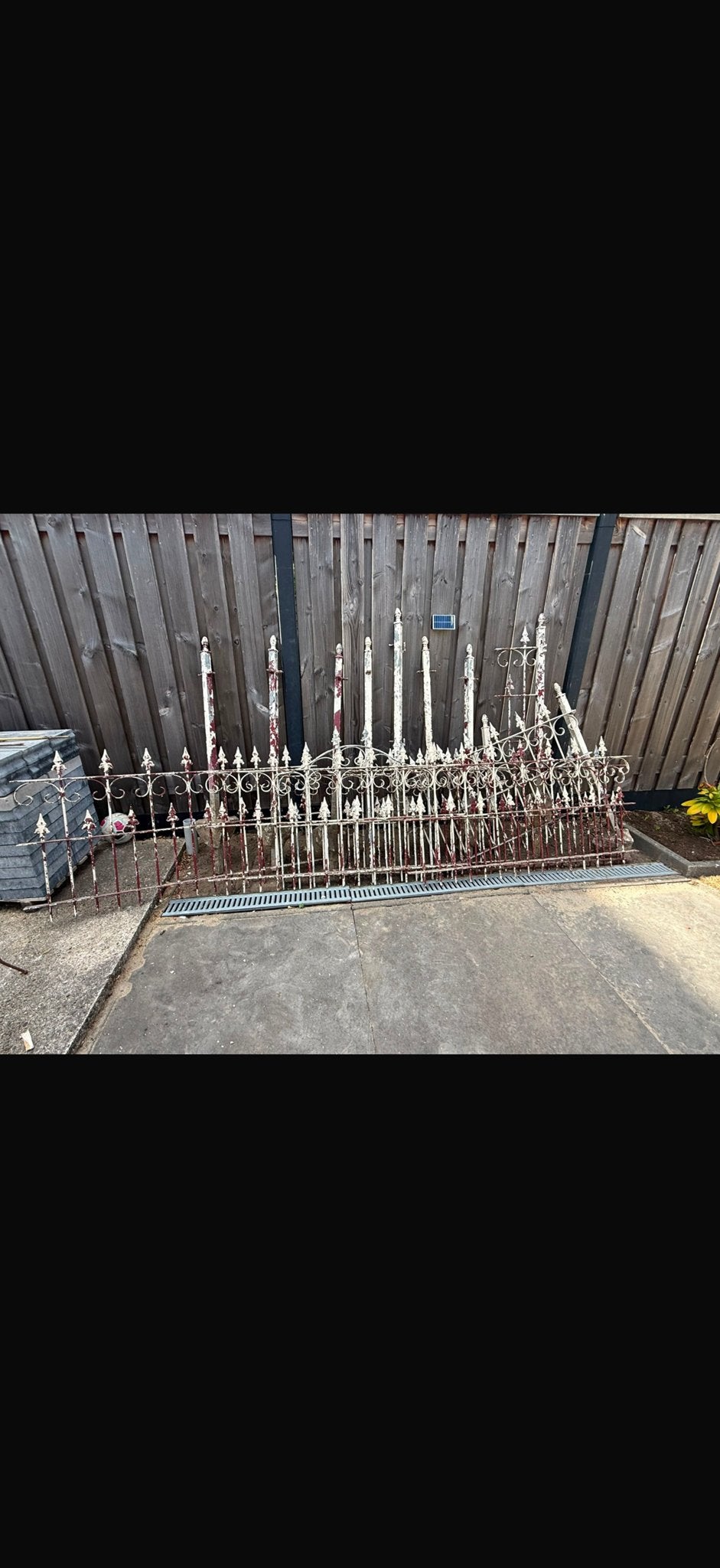 Aluminium hekwerk 12 meter met deur, Ophalen, Gebruikt, Aluminium, Met poort