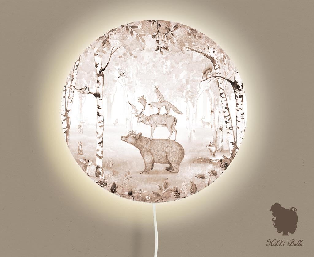 Ronde Wandlamp Beer 35 cm (Ø) Kikki Belle, Bi & Li Creaties, Nieuw, Ophalen of Verzenden, Bilicreaties@gmail.com