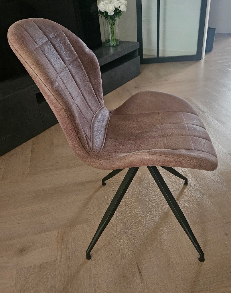 4 Eetkamerstoelen, Huis en Inrichting, Ophalen, Bruin, Zo goed als nieuw, Vier