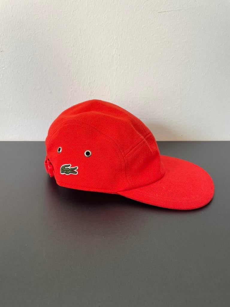 Lacoste Pet Rood Origineel Unisex Maat M, Ophalen, Zo goed als nieuw